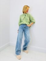 Gilet Rayé Doux à Manches 3/4 – Confort Chic & Couleurs Lumineuses – Image 5