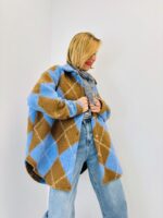 Veste Motif Argyle "BURLINGTON" – Chaleur & Style Graphique