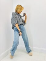 Gilet Rayé Doux à Manches 3/4 – Confort Chic & Couleurs Lumineuses – Image 10