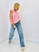 Pull Sans Manches Bimatière Coloré – Modernité & Douceur Oversize – Image 8