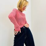 Top Près du corps rayé – Douceur cachemire & silhouette affinée