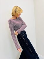 Top Près du corps rayé – Douceur cachemire & silhouette affinée – Image 6