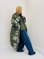 Doudoune Longue Imprimée – Volume Moderne & Capuche Amovible – Image 3