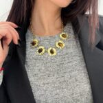 Collier Soleil Doré & Médaillons Sculptés – Charme Lumineux et Raffiné