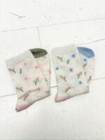Chaussettes fleuries pastel – Confort 85 % coton – Image 4