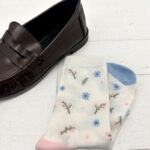 Chaussettes fleuries pastel – Confort 85 % coton