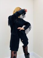 Veste Blazer Maille avec Franges – Image 6