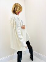 Veste Blazer Maille avec Franges