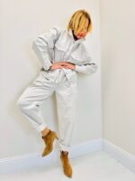 Pantalon Brodé – Coupe Barrel – Élégance Italienne Décontractée – Image 6