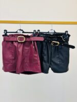 Short en Similicuir Ceinturé – Chic & Moderne – Image 5
