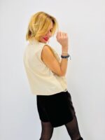 Top Sans Manches à Sequins – Marque VOGUE – Élégance Lumière & Style Couture – Image 5