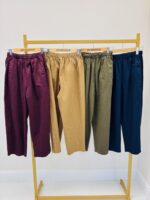 Pantalon Coupe Carotte en toile souple – Élégance Décontractée – Image 2