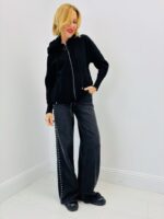 Veste Zippée à Capuche en maille cosy – VALENTYNE – Image 3