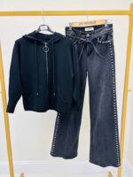 Veste Zippée à Capuche en maille cosy – VALENTYNE – Image 2