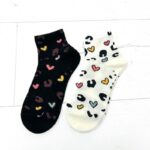 Chaussettes Fantaisie Léopard & Cœurs en Coton Doux
