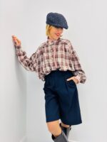 Chemise à Carreaux 100% Coton – Volume Chic & Détails Raffinés – Image 8