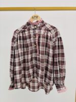 Chemise à Carreaux 100% Coton – Volume Chic & Détails Raffinés – Image 3