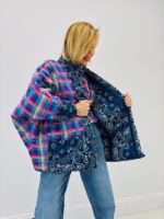 Veste Réversible 100% Coton – Madras & Bandana, Deux Styles en Une