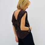 Top à Sequins Réversible – Élégance Festive & Double Style