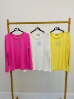 T-shirt Manches Longues en maille fluide au toucher doux – Image 2