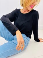 T-shirt Manches Longues en maille fluide au toucher doux – Image 6