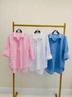 Chemise Oversize en coton doux à coupe fluide – Image 2