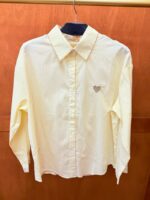 Chemise Grande Taille Rayée Rose avec Broderie Cœur Doré – Élégance Féminine & Confort Quotidien – Image 5