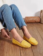 Mocassins Souples en Matière effet Daim – Image 3