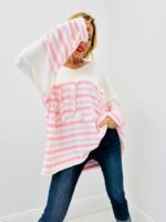 Pull oversize à rayures esprit bord de mer revisité