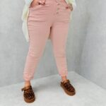 Pantalon grande taille taille haute – Coupe ajustée confort stretch