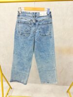 Jean grande taille brodé cœurs – denim tendance et confort absolu – Image 5