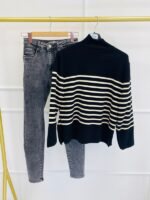 Pull à Rayures style Marinière – Image 2
