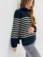 Pull à Rayures style Marinière – Image 3