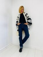 Gilet Long à Pois avec Franges en viscose – Image 2