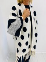 Gilet Long à Pois avec Franges en viscose – Image 3