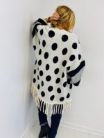Gilet Long à Pois avec Franges en viscose – Image 4