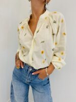 Chemise Brodée fleurs