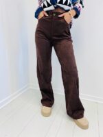Pantalon Effet Suédine