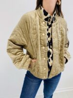 Veste Matelassée en panne de velours