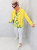 Perfecto Coloré Grande Taille Effet Suédine – Esprit Mode & Audace – Image 4