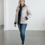 Veste matelassée grande taille brillant – Élégance moderne & confort léger