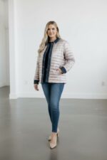 Veste matelassée grande taille brillant – Élégance moderne & confort léger