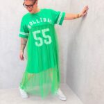 Robe T-Shirt Grande Taille en Tulle – Esprit Sport Chic & Audace Moderne