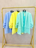 Veste Fluide Grande Taille – Élégance Colorée & Coupe Décontractée Chic – Image 3