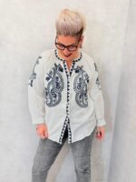 Chemise Brodée Bohème Grande Taille – Élégance Artisanale & Confort Absolu – Image 5