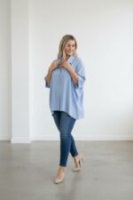 Chemise fluide oversize grande taille – Élégance douce & confort absolu