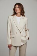 Blazer Structuré À Épaulettes Sans Ressort – EMA BLUES – Image 10