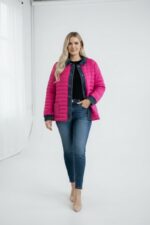 Veste matelassée bicolore esprit denim – Élégance casual & confort absolu