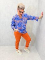 Blouse Fluide Imprimée Grande Taille – Motif Multicolore & Élégance Décontractée – Image 5