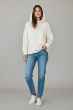 Sweat À Capuche En Coton À Détails Strass Esprit Chic Décontracté – Image 3